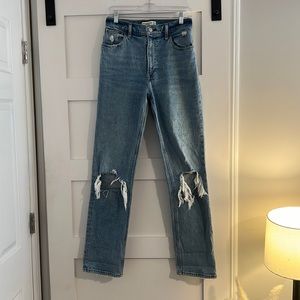 Abercrombie & Fitch The 90’s Straight Ultra High Rise Jean 26 Long
